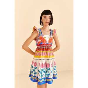 Off-White Vivid Garden Organic Cotton Mini Dress